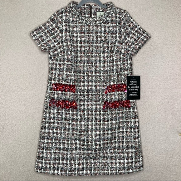 NEW Tuckernuck Winterberry Sequin Tweed Jackie Sheath Dress-Women’s S-Christmas - Picture 3 of 12